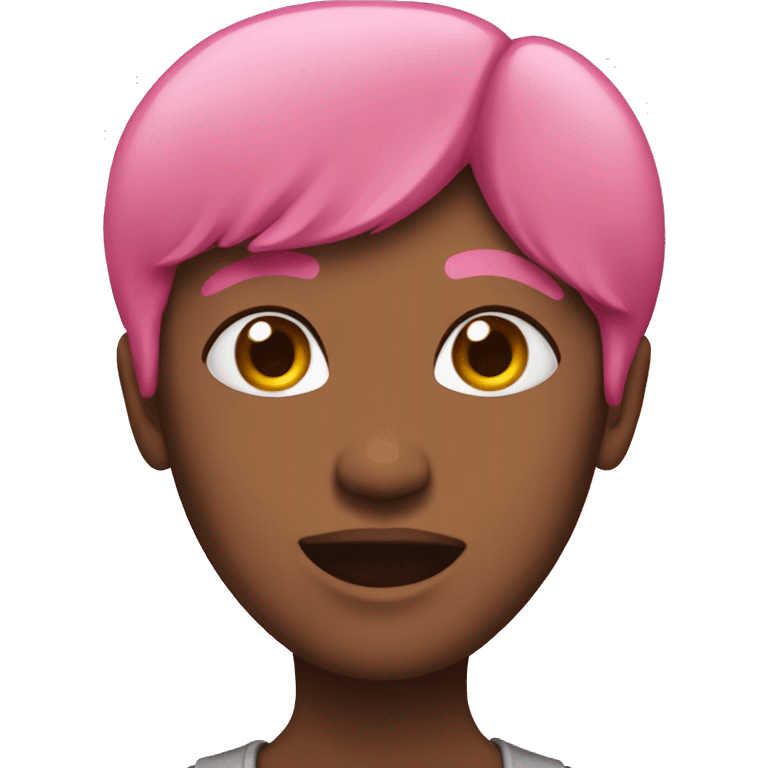 Pink heard emoji