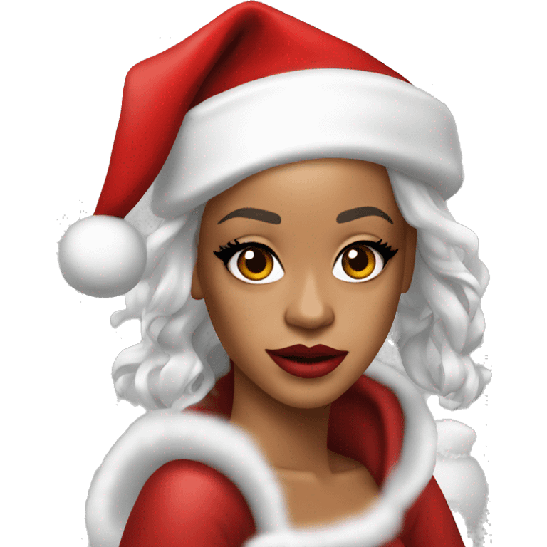 Rihanna as santa claus emoji