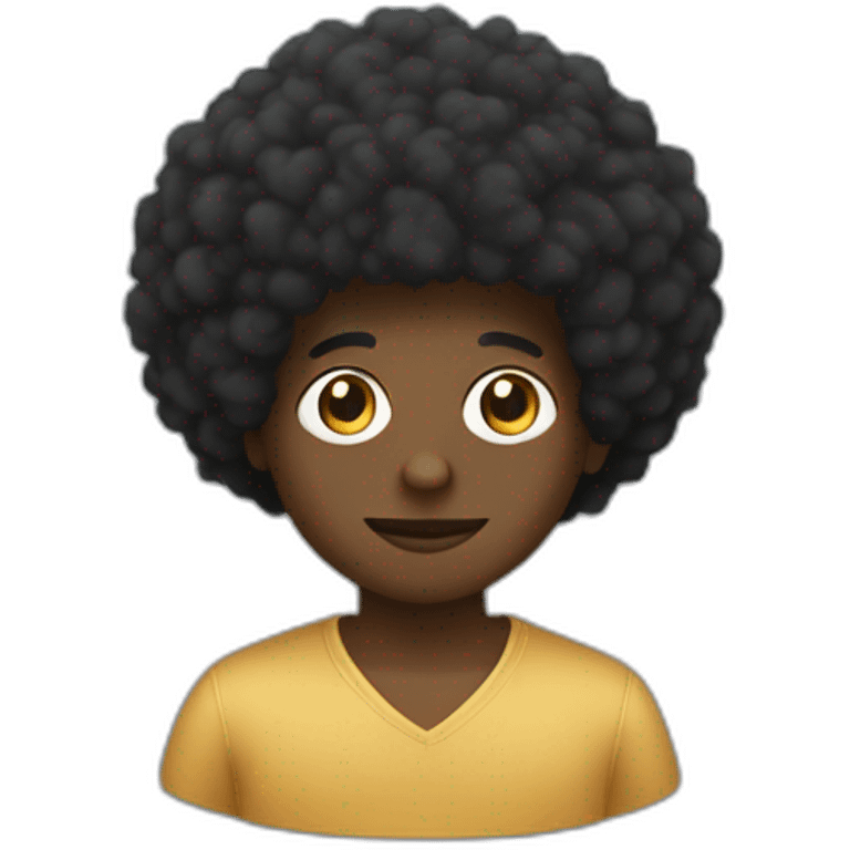 Afro boy that is a software tester emoji