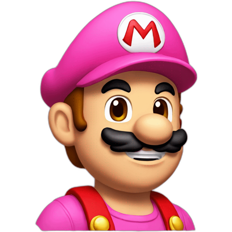 Pink mario emoji