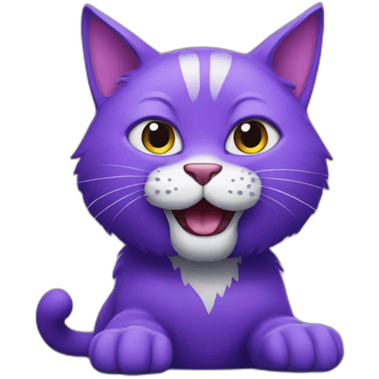 Purple giant cat emoji