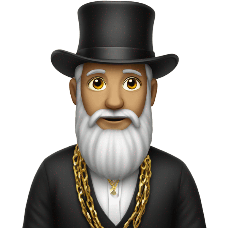 rabbi with a gold chain emoji