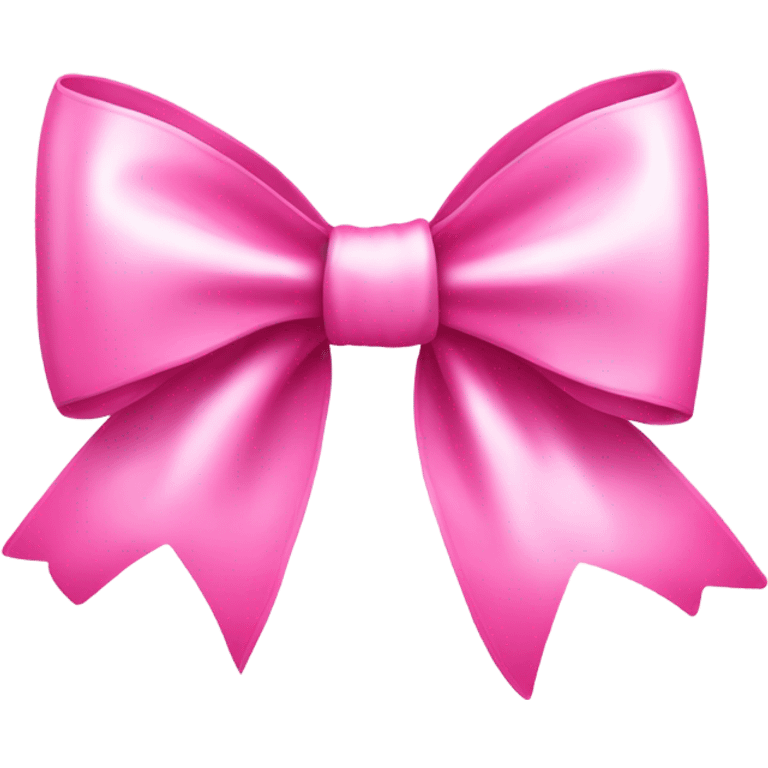 Cute pink bow emoji