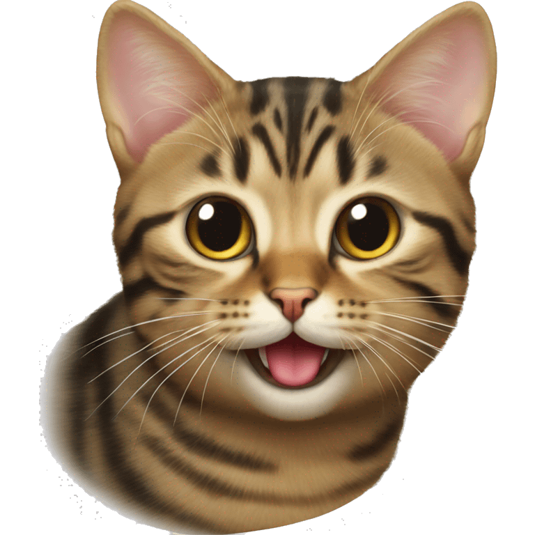 cat sticking out its tongue emoji