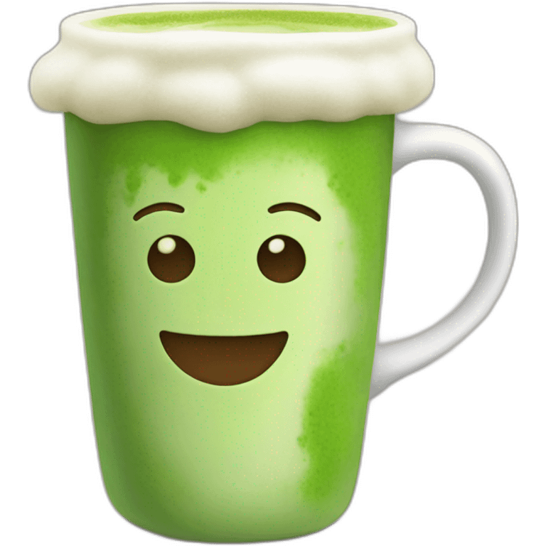 matcha latte in mug emoji