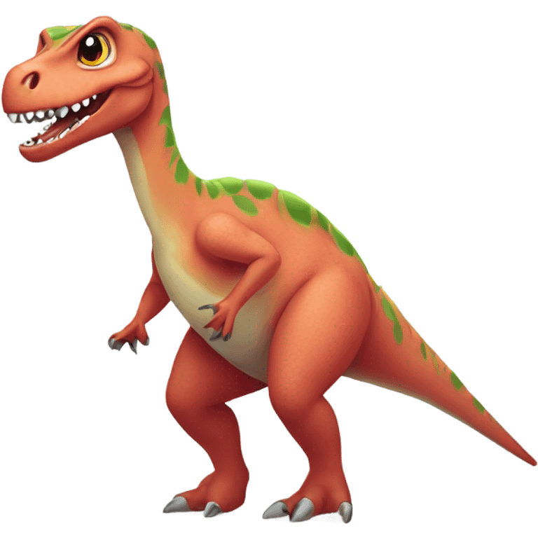 Dinosaur dressed like a balarina  emoji