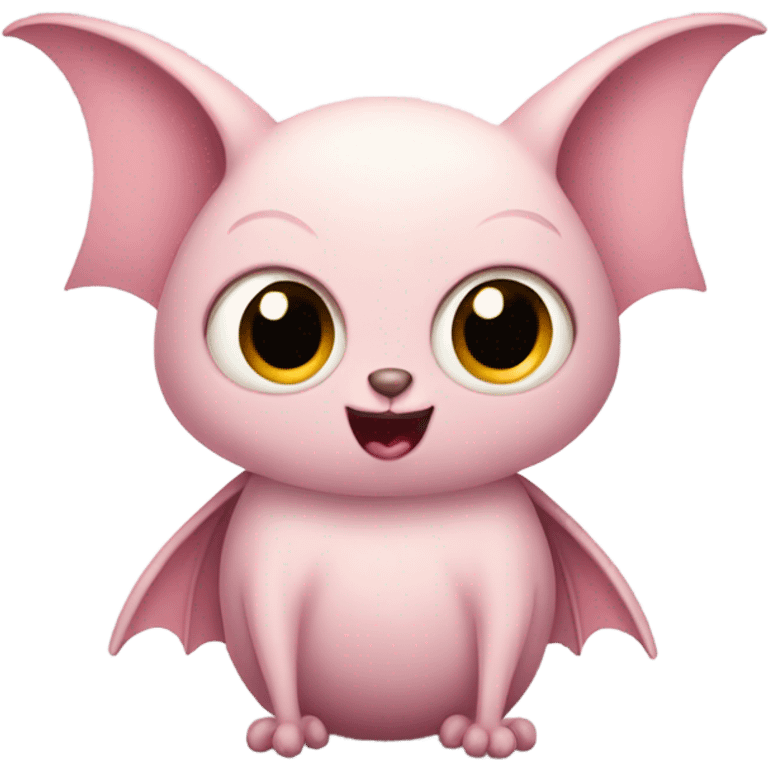 light pink fluffy bat emoji