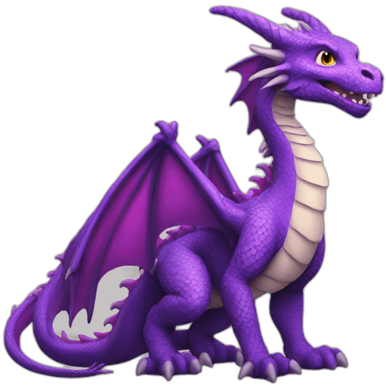 dragon purple emoji