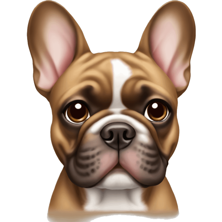 French bulldog brown tan  emoji