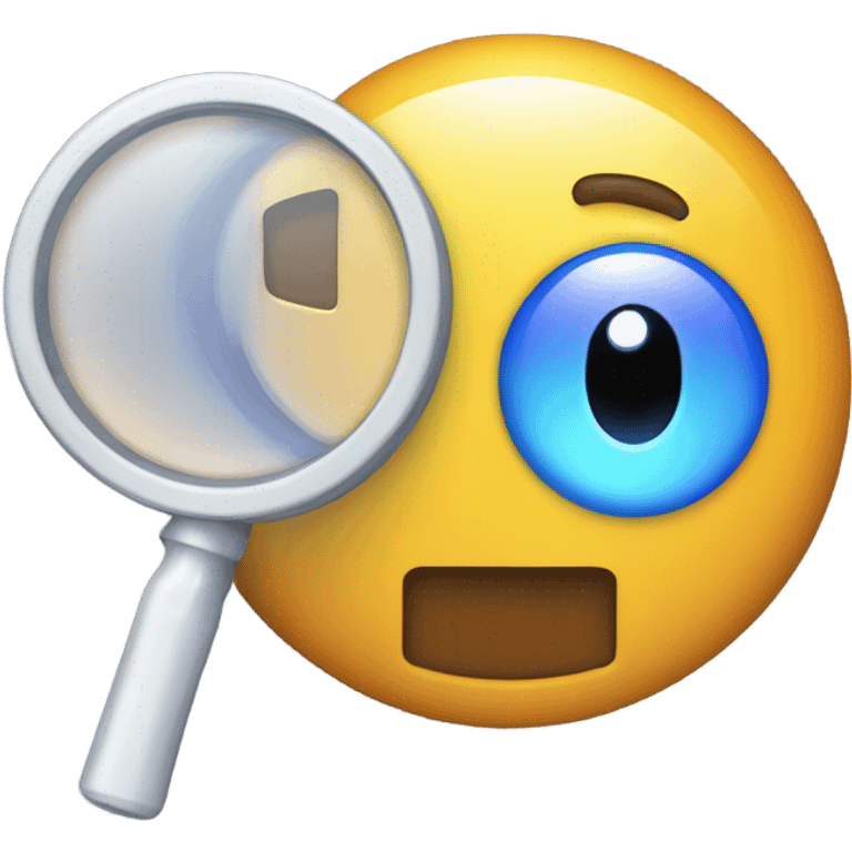 logo in a pixel art style featuring a magnifying glass as the central element. Inside the circular lens of the magnifying glass, place a pixelated letter 'A' emoji