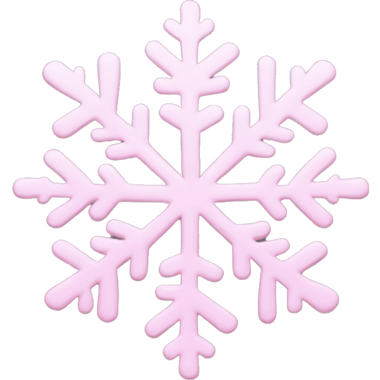 pastel pink snowflake  emoji