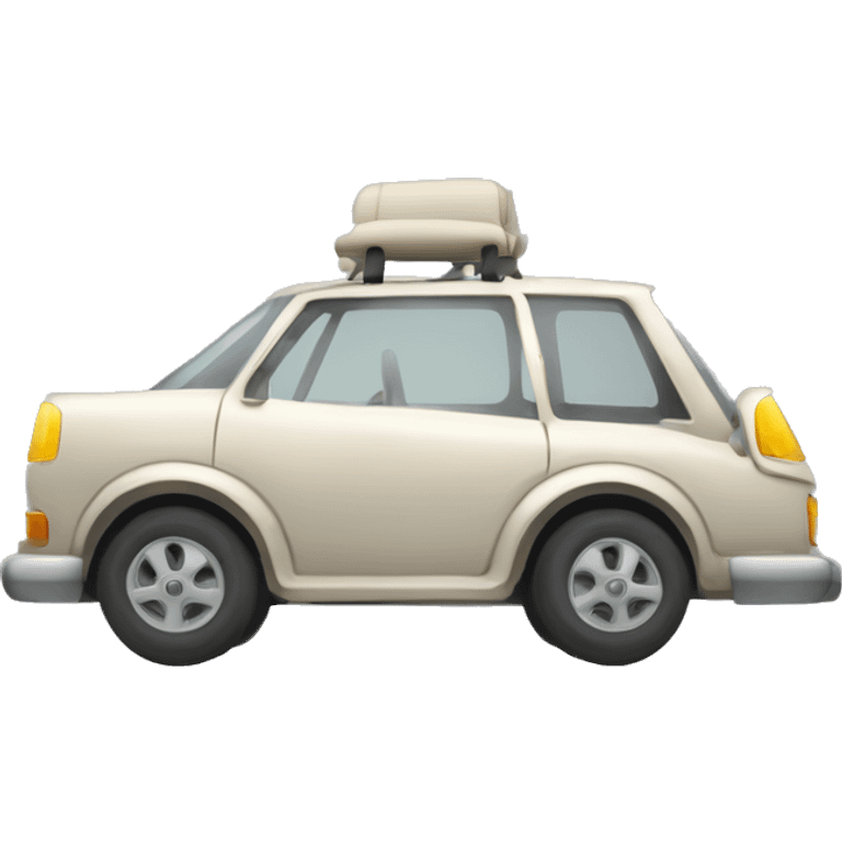 Un squelette automobile  Des ossements assemblés avec une précision morbide forment le cadre de cette voiture macabre. emoji