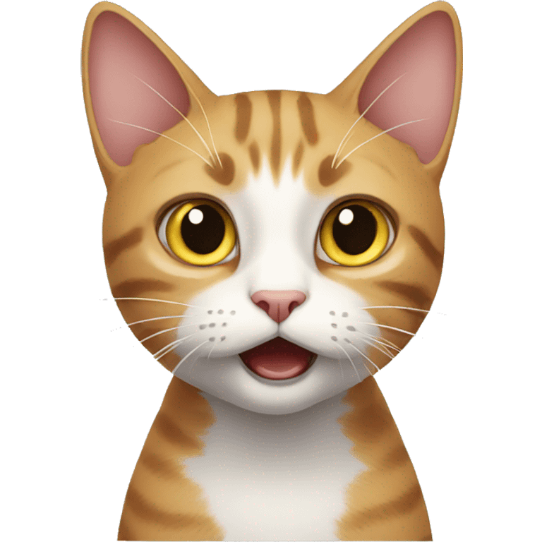 a cat terrified emoji