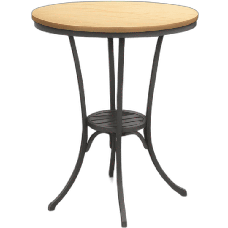 french bistro table and chair emoji