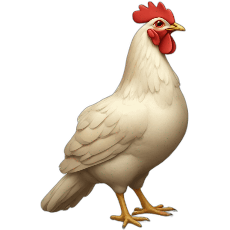 une poule emoji