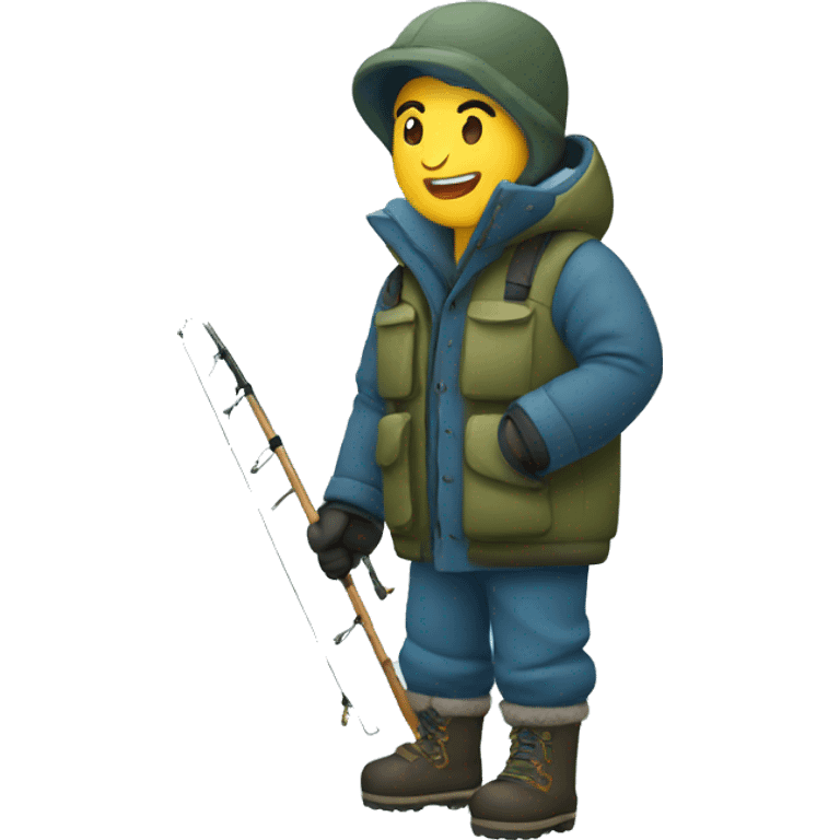 winter fishing emoji