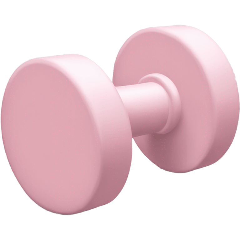 Soft Light Pink dumbell  emoji