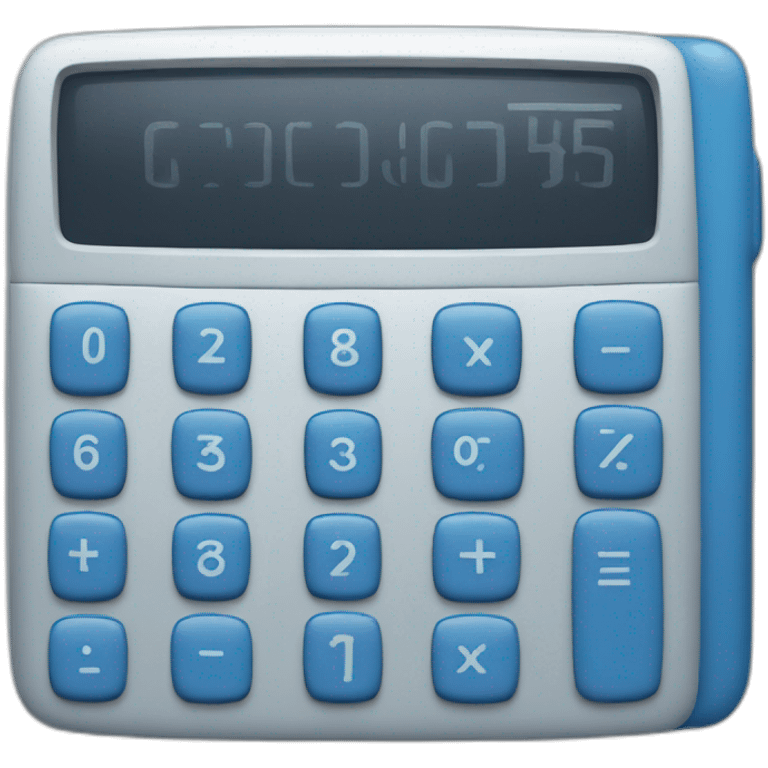 blue calculator emoji