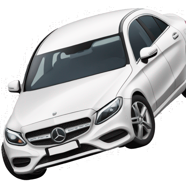 Mercedes-Benz c180 2020 white emoji