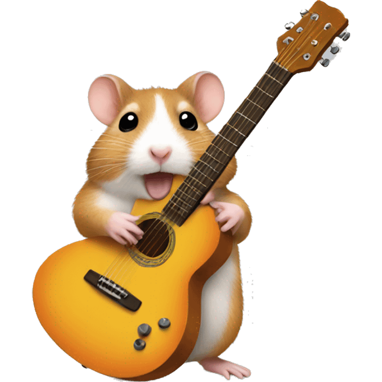 Guitar hamster  emoji