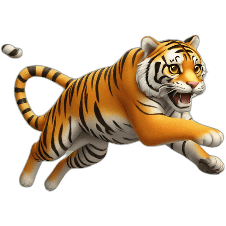 jumping tiger emoji