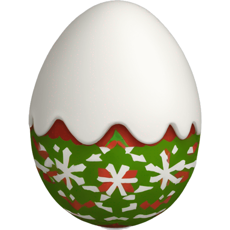 Christmas egg emoji