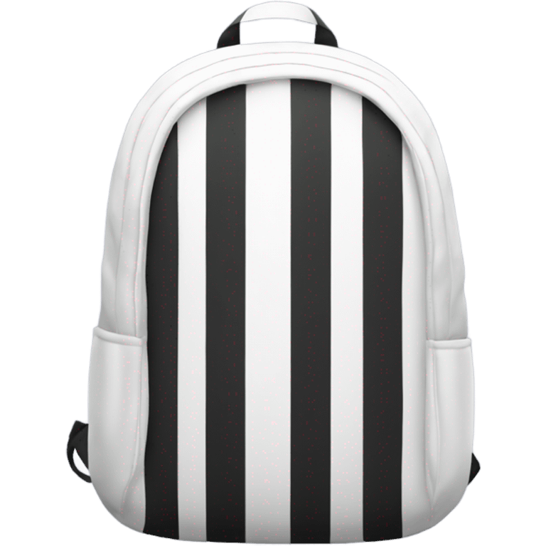 white backpack with black stripes emoji