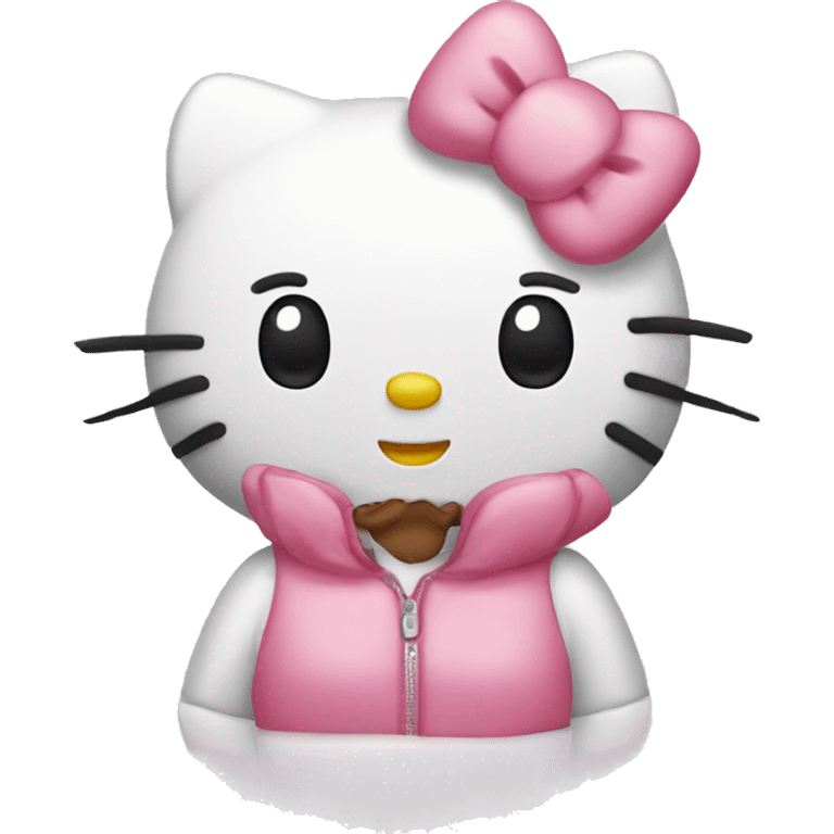 Hello kitty with her boyfriend  emoji