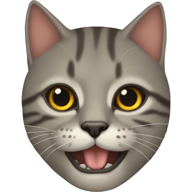 Gato enojado sacabdo la lengua emoji