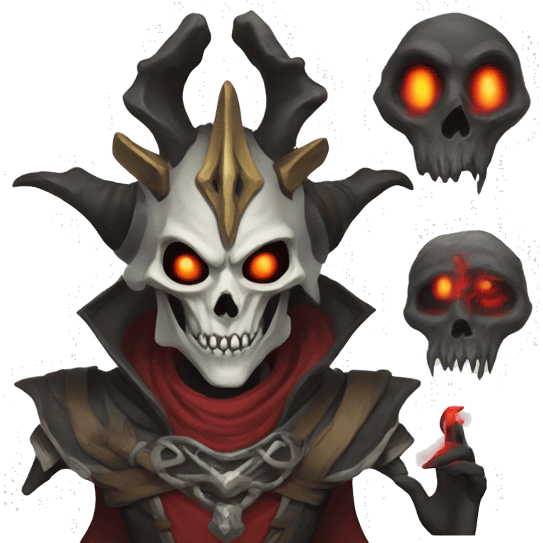 Vecna the Archlich, left eye is red. Magic emoji