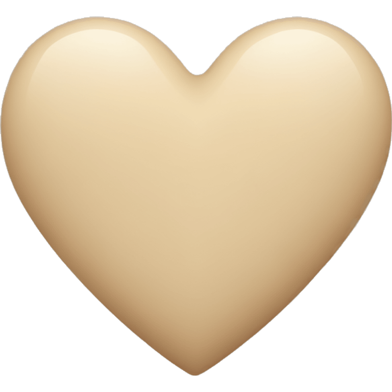 Beige heart  emoji