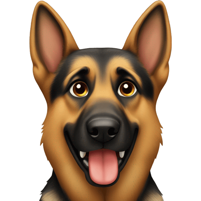 German Shepard pooping emoji