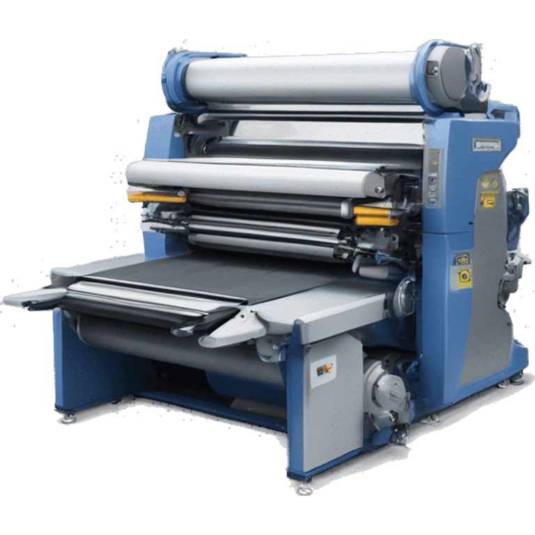 create an emoji which represents an offset printing press von Heidelberger Druckmaschinen AG XL106 emoji