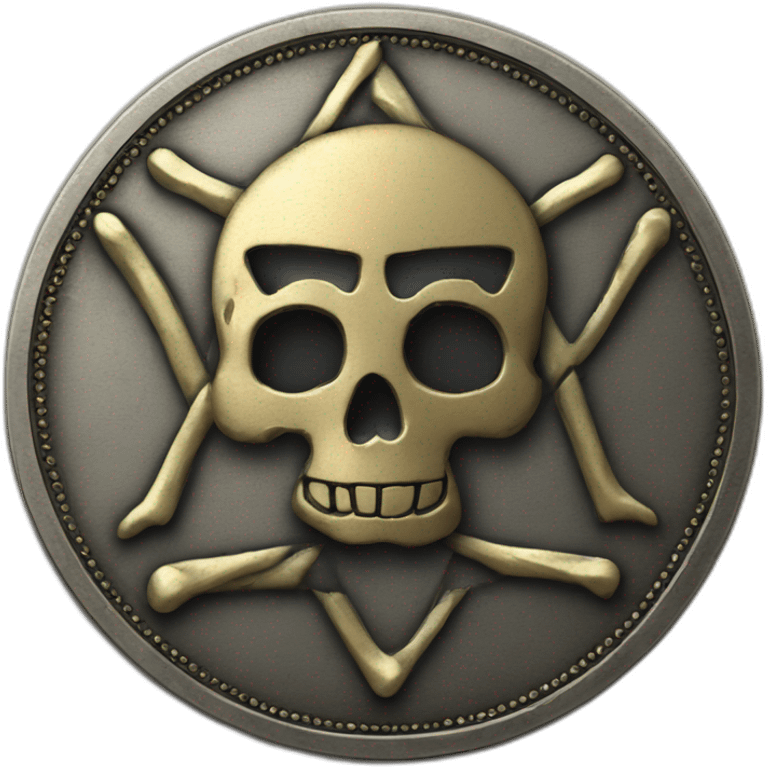 jewish coin with scull emoji