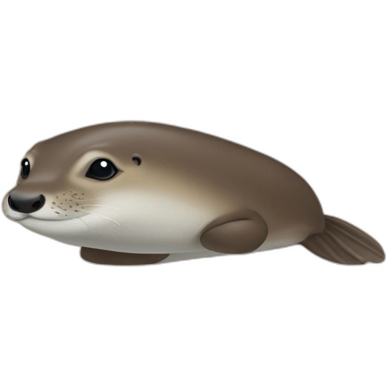 loutre sur baleine emoji