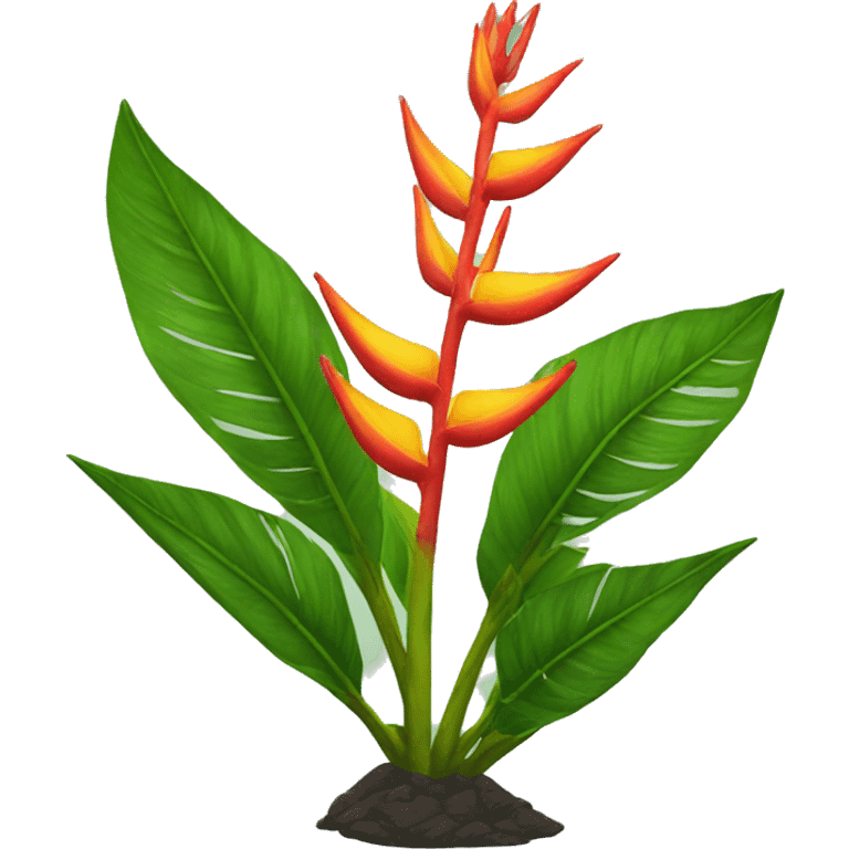 Heliconia plant emoji