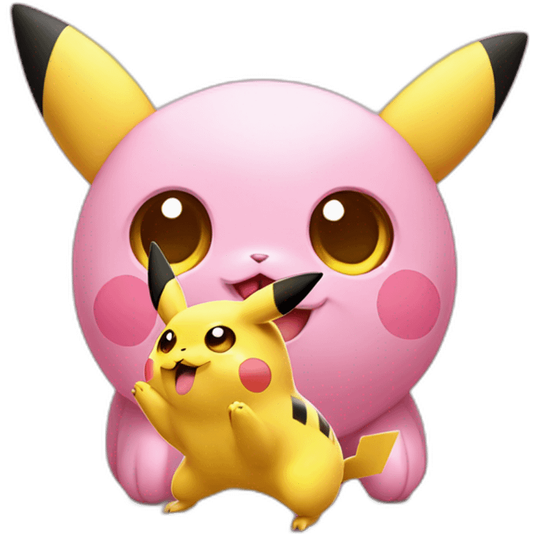 pikachu with jigglypuff emoji