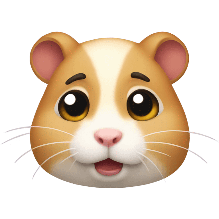 An upset hamster emoji