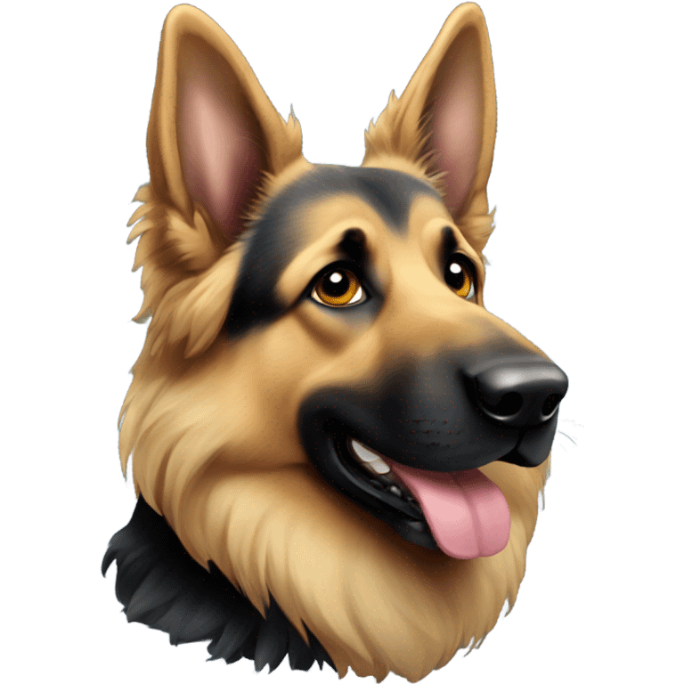 German Shepherd long-haired emoji