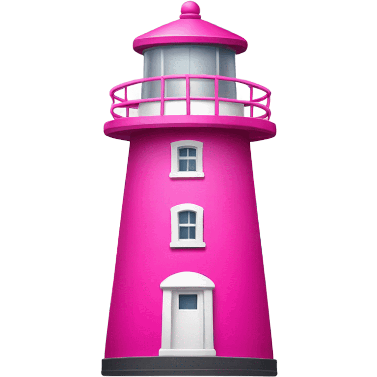 completely pink lighthouse emoji