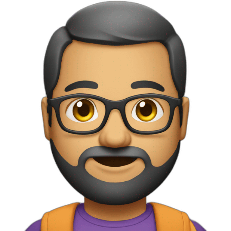 chubby-indian-guy-with-beard-and-glasses-and-buzz-cut emoji