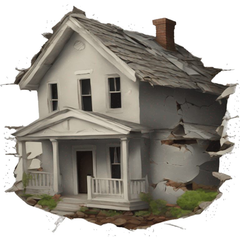 broken house emoji