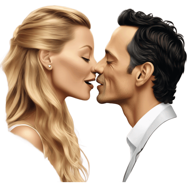 Marc anthony kissing Blake lively emoji