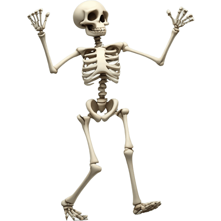 Skeleton twerking emoji