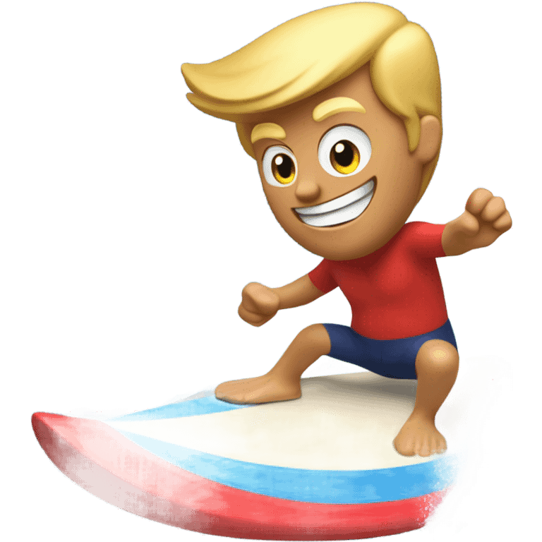 Donald Trump surfing emoji