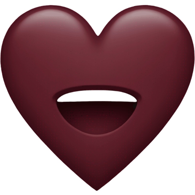 Burgundy heart emoji