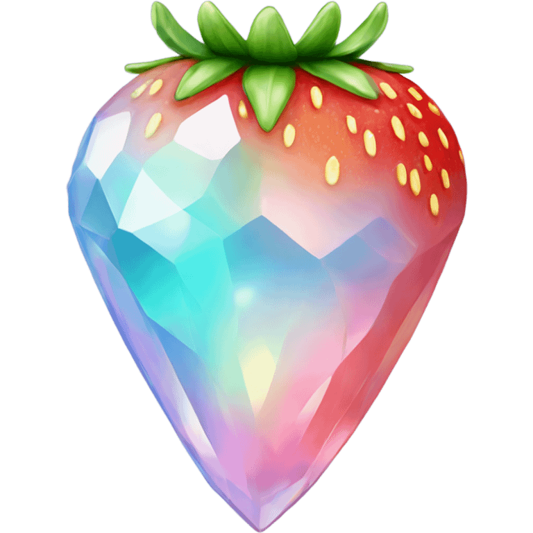 opal crystal strawberry emoji