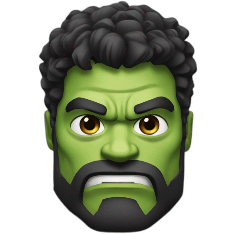 hulk with black beard emoji