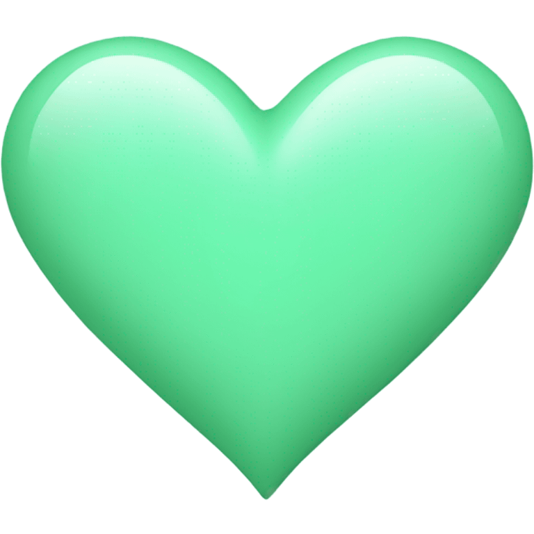 mint green heart emoji