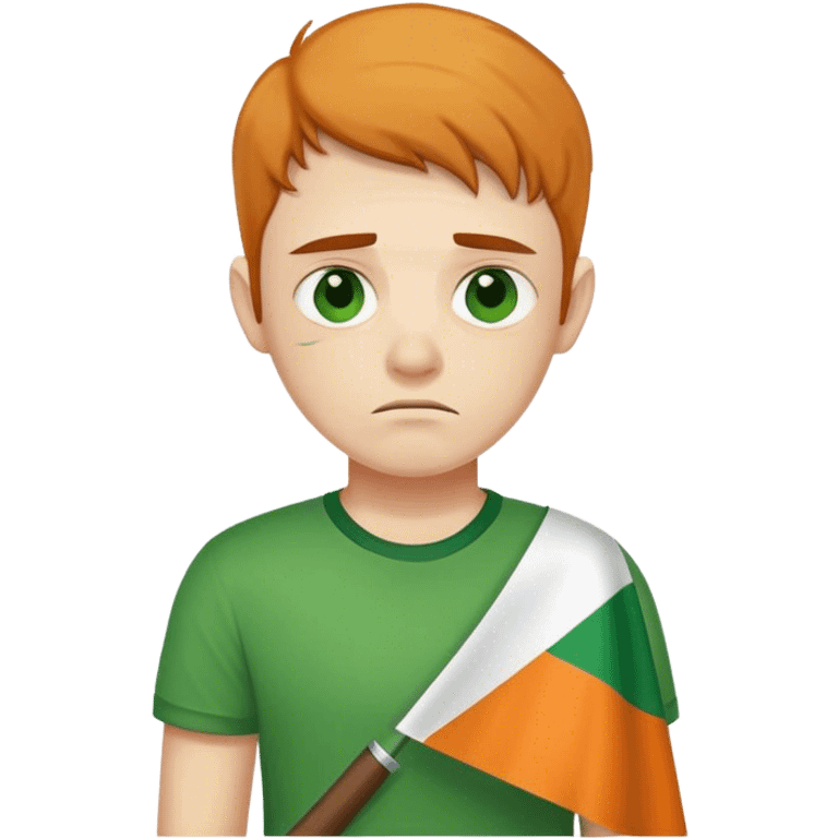 Sad Irish flag emoji